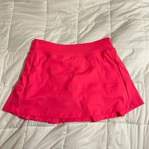 Pink tennis skirt